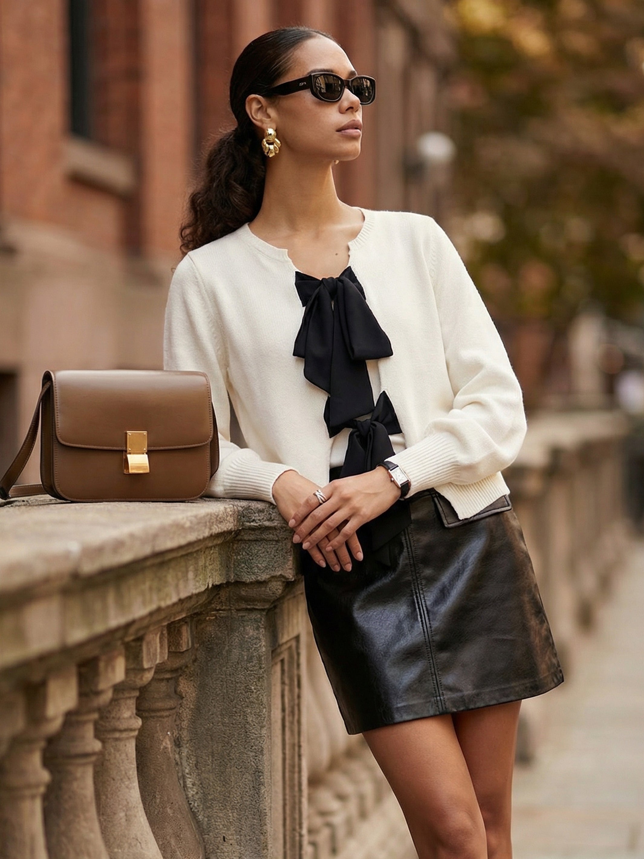 Dena Ribbon Tie Sweater | Fifteen Twenty Clothing