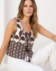 Emery Tie-Front Sleeveless Top