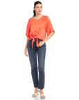 Seline Tie-Front Top
