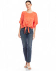 Seline Tie-Front Top