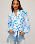 Scarlet Tie-Front Top
