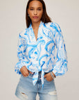 Scarlet Tie-Front Top