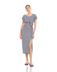 Marissa Side-Knot Midi Dress