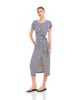 Marissa Side-Knot Midi Dress