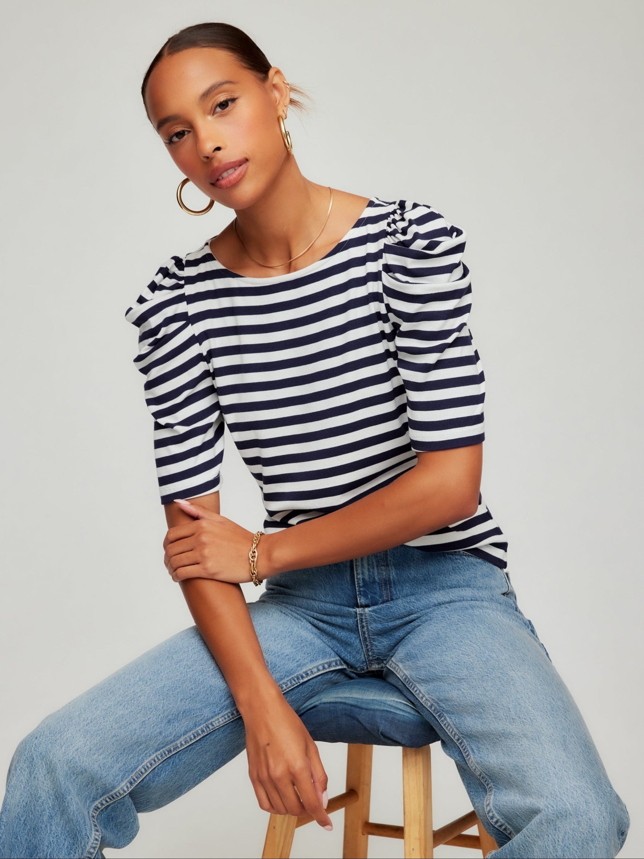 Marni Elbow Sleeve Top | Fifteen Twenty Clothing