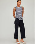 Tia Side-Shirred Tank
