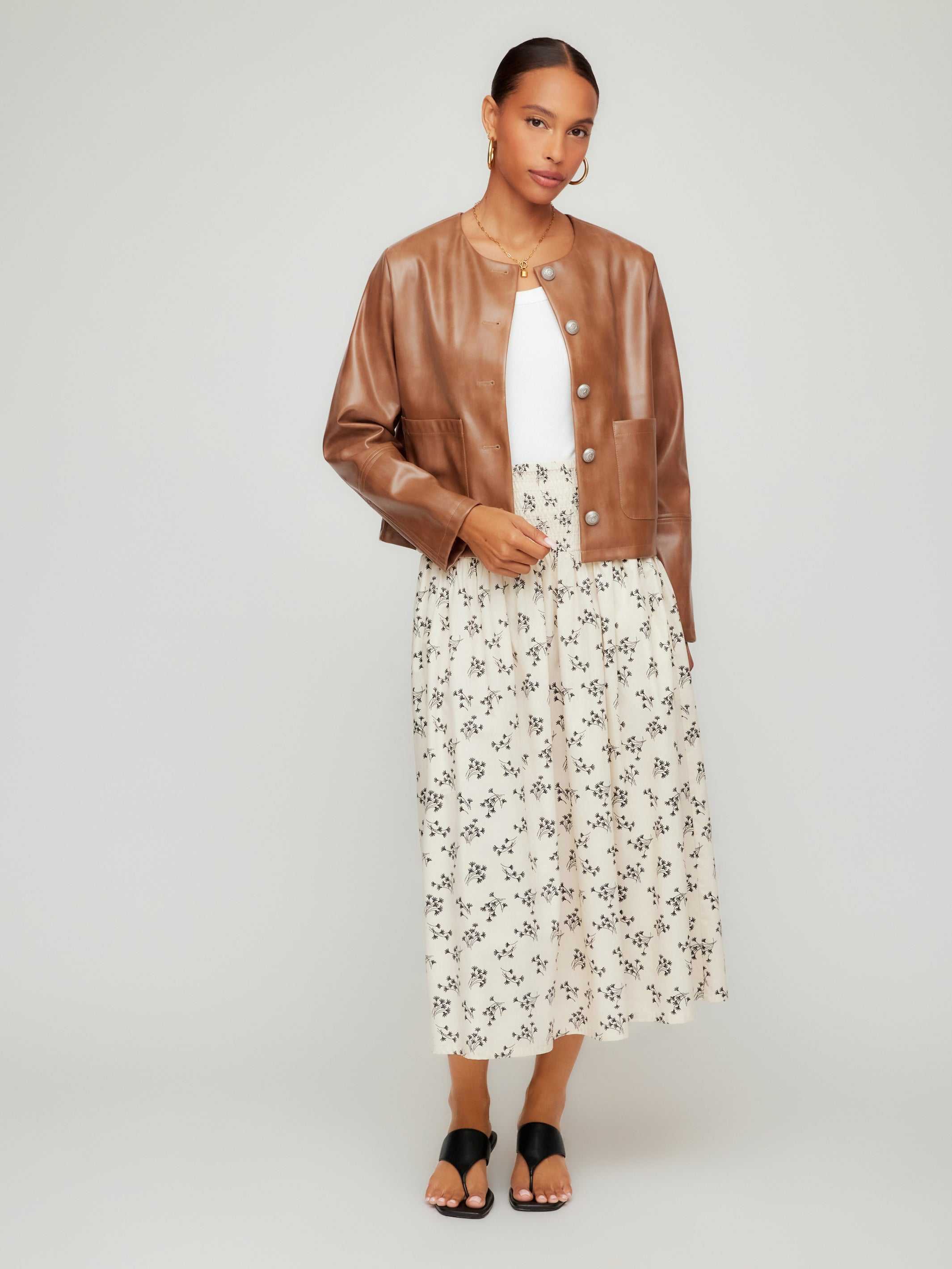 Kaylyn Faux Leather Jacket - Modern Style, Faux Leather, Fully