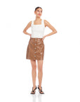 Kinsley Faux Leather Mini Skirt