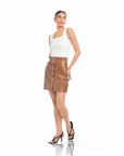 Kinsley Faux Leather Mini Skirt