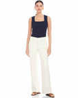 Sophia Faux Leather Wide-Leg Pants