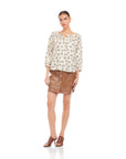 Sam 3/4 Sleeve Peasant Top