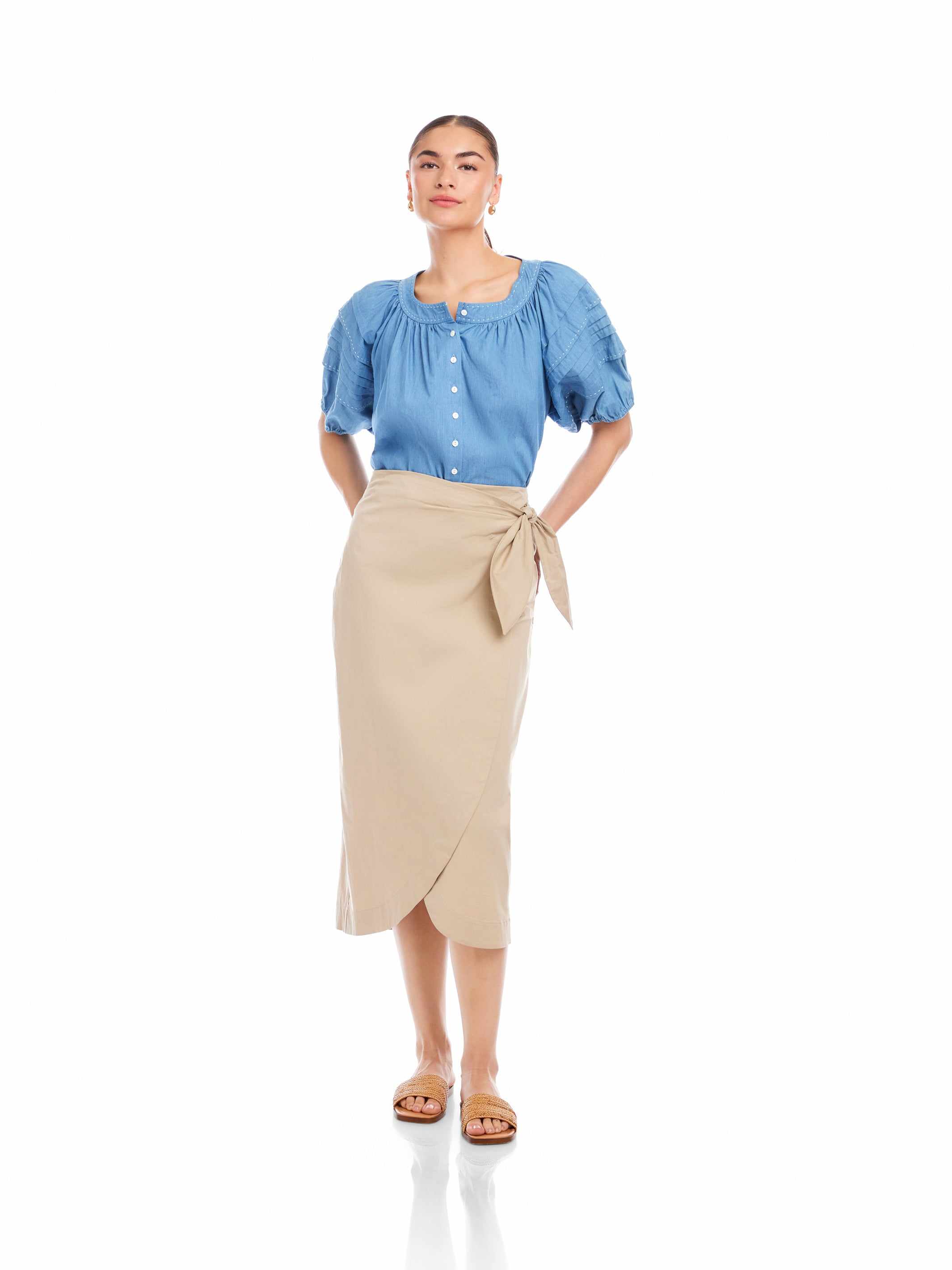 Penelope Wrap Skirt | Fifteen Twenty Clothing