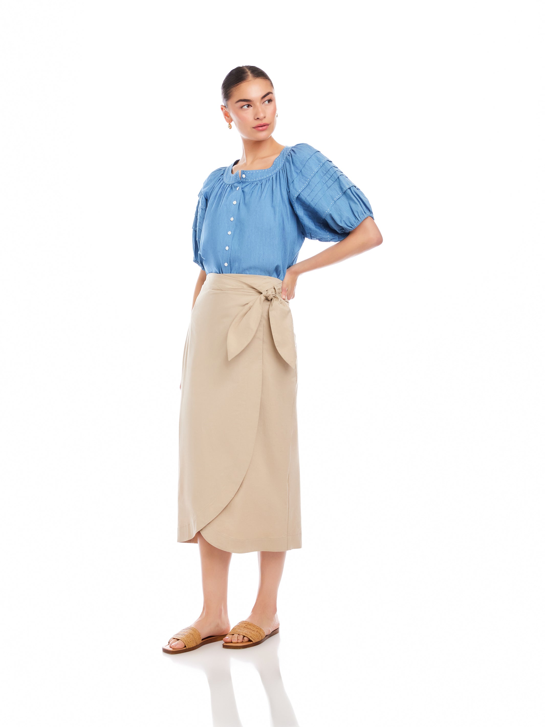 Penelope Wrap Skirt | Fifteen Twenty Clothing