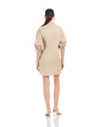 Phoebe Lantern Sleeve Shirtdress