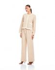 Myra Contrast Cropped Jacket