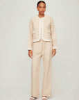 Myra Contrast Cropped Jacket