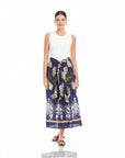 Seline Contrast Midi Dress