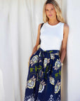 Seline Contrast Midi Dress