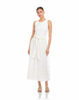 Seline Contrast Midi Dress