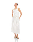 Seline Contrast Midi Dress