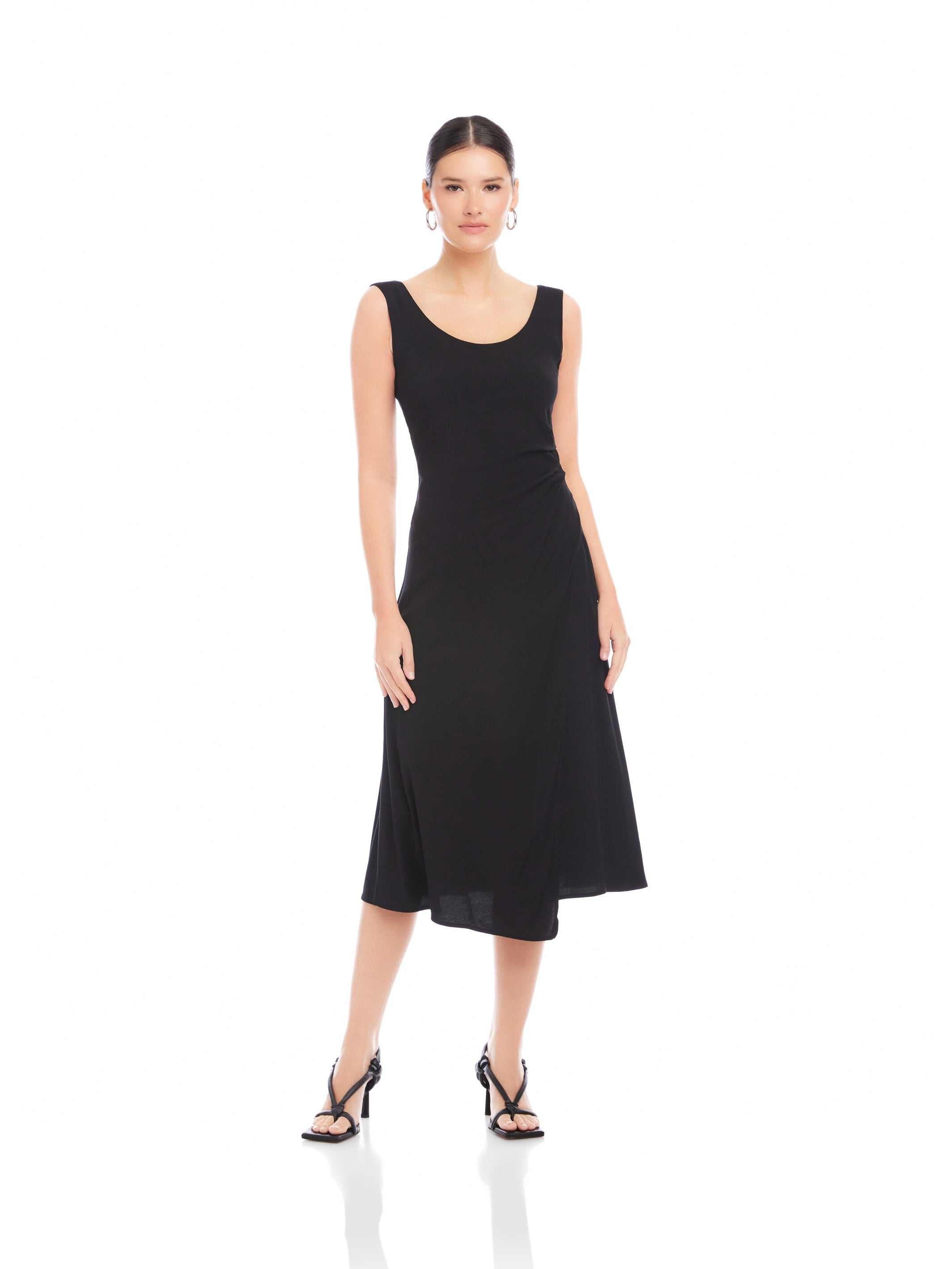 dress with side pleats Strapless Mini Dress With Side Pleats