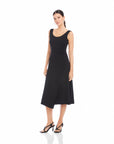Shari Side-Pleat Dress