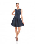 Darla Contrast Stitch Denim Dress