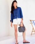 Cassie Lantern Sleeve Top