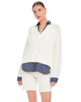 Carrie Mixed Media Sweater