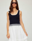 Thea Contrast Midi Dress