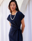 Marissa Side-Knot Midi Dress