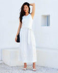 Seline Contrast Midi Dress