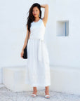 Seline Contrast Midi Dress