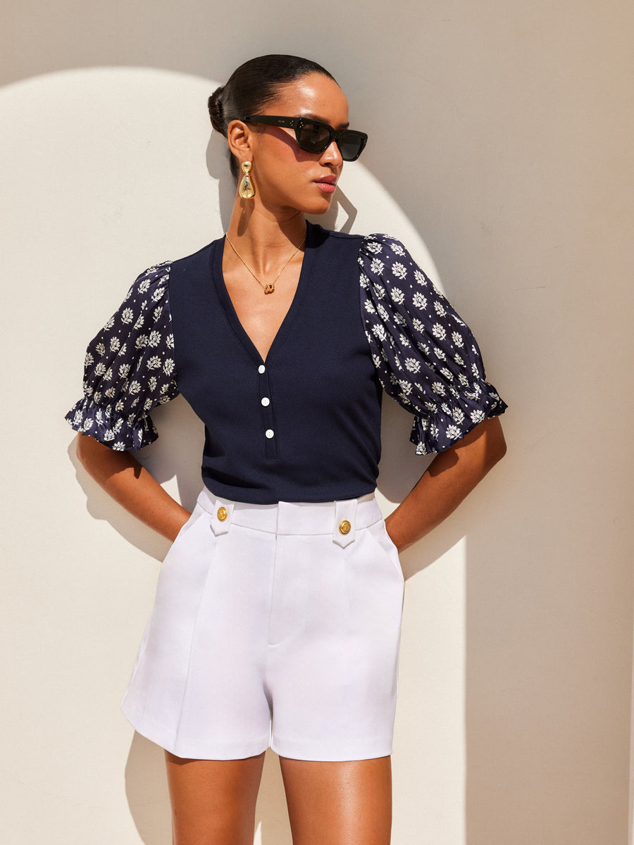 Cassidy Pleated Shorts | Fifteen Twenty Clothing