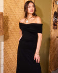 Ella Off-The-Shoulder Midi Dress