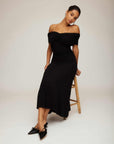 Ella Off-The-Shoulder Midi Dress