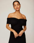 Ella Off-The-Shoulder Midi Dress