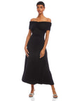 Ella Off-The-Shoulder Midi Dress