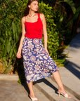 Mia Bias Midi Skirt