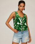 Emery Tie-Front Sleeveless Top