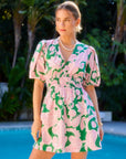 Penelope Shirred Waist Mini Dress