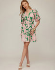 Penelope Shirred Waist Mini Dress