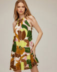 Brenda Ruffle Hem Dress