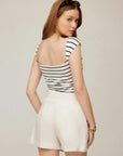 Tasha Side-Shirred Top