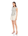 Tasha Side-Shirred Top