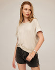 Meg Short Sleeve Twist Hem Top