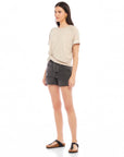 Meg Short Sleeve Twist Hem Top