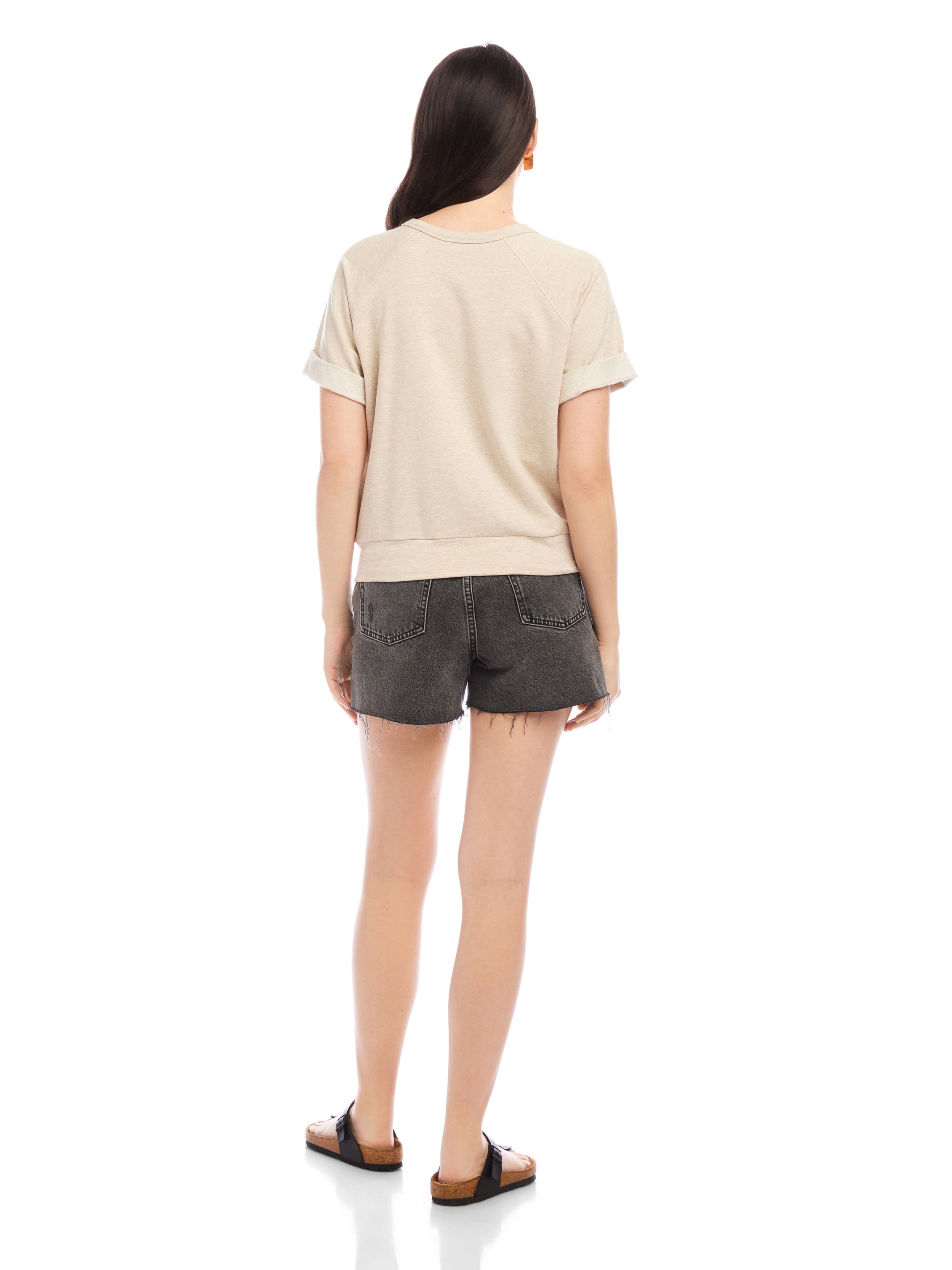 Meg Short Sleeve Twist Hem Top