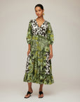 Nicki Tiered Ruffle Hem Dress