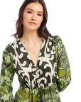 Nicki Tiered Ruffle Hem Dress
